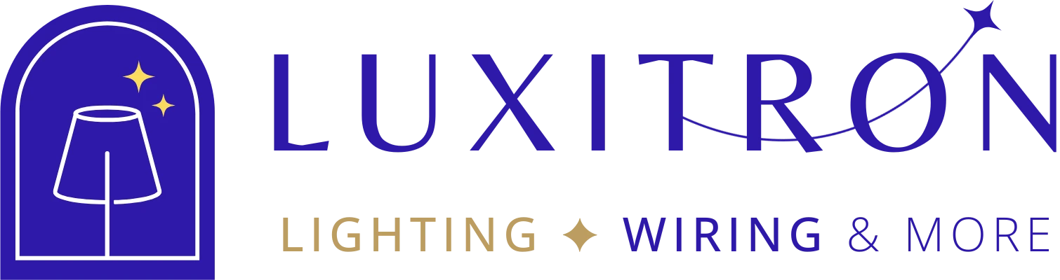 Luxitron Logo Tagline Blueback